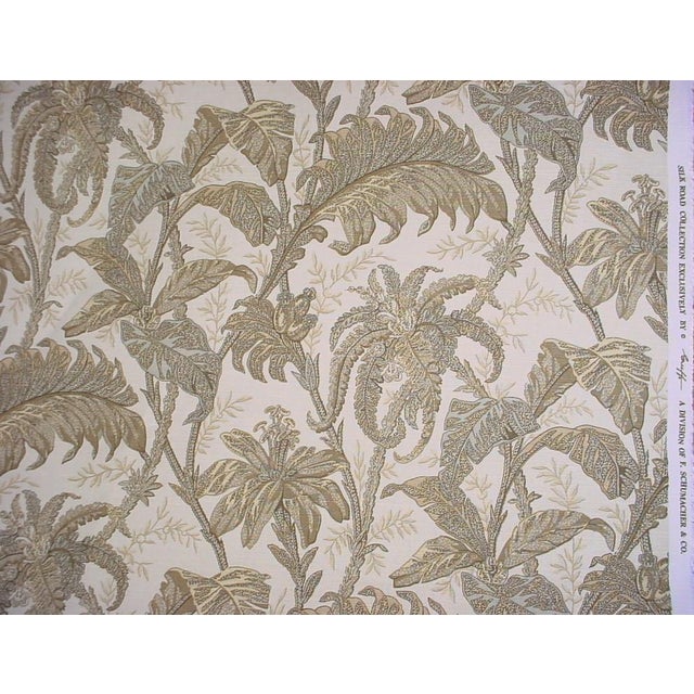 F Schumacher 22663 Bengali in Linen Old Silk Road Floral Luxury