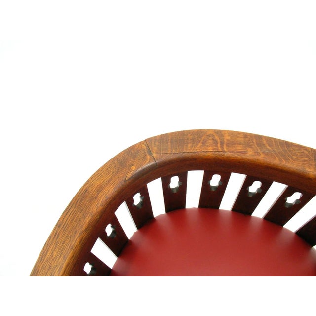 Viennese Arts & Crafts Oak Sofa and Chair, 1920s, Set of 2 For Sale - Image 11 of 15