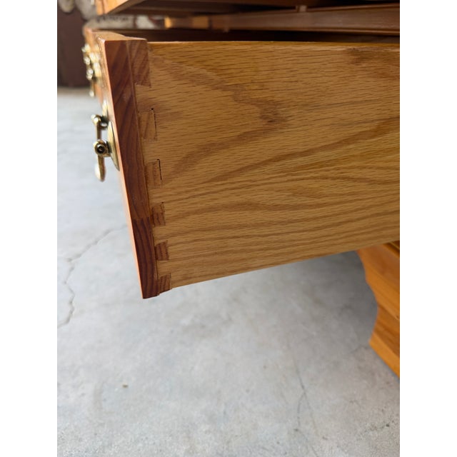Vintage Link-Taylor Solid Pine Wood 17-Drawer Dresser For Sale - Image 9 of 17