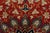 Kashan Rug 7’1” X 10’10” Red Wool Vintage Traditional Hand-Knotted Carpet For Sale - Image 9 of 14