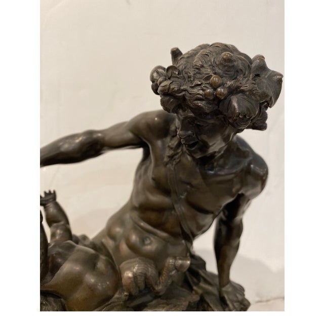 Pair of Magnificent Patinated Bronze Sculptures After Clodian For Sale In Philadelphia - Image 6 of 12