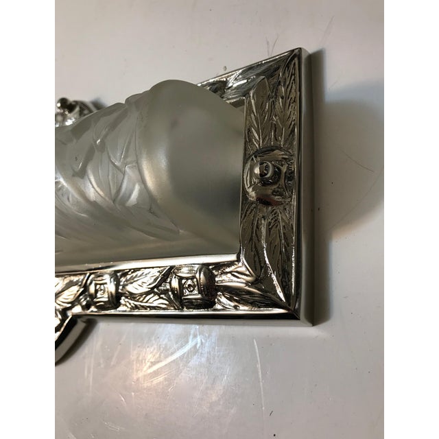 Schneider French Art Deco Floral Wall Sconces - a Pair For Sale In New York - Image 6 of 13