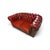 Animal Skin Vintage Chesterfield Sofas in Red Leather, Set of 2 For Sale - Image 7 of 11