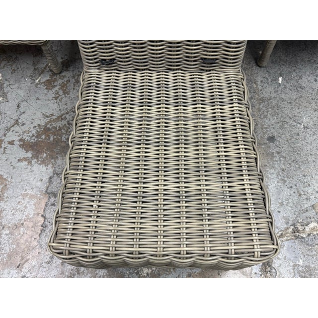 Pottery Barn Huntington Outdoor Dining Chairs + Cushion Covers, Set of Four For Sale - Image 9 of 12