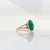 2.4Ct Zambian Emerald Ring With Natural Diamond Accents: Solid 14k Gold, Size 6.75 For Sale In Columbus - Image 6 of 8