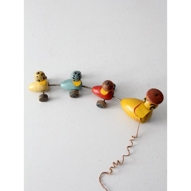 1950s Vintage 1950s Fisher Price Quacky Family Pull Toy For Sale - Image 5 of 9