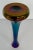 Modern Antique Loetz Tall Blue and Green Iridescent Art Glass Vase For Sale - Image 3 of 5