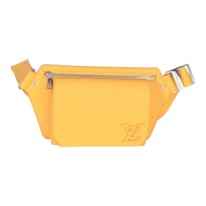 Safran Yellow Grained Calfskin Aerogram Takeoff Slingbag