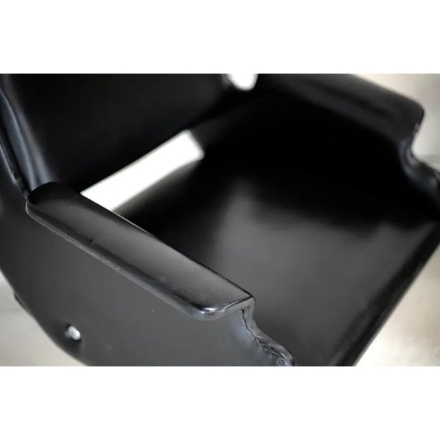 Set of Swivel Armchairs in Leatherette & Steel, Italy, 1960s For Sale - Image 9 of 18