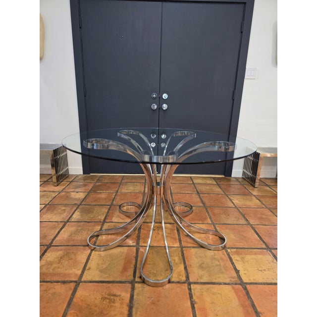 Silver Global Views Flower Dining Table For Sale - Image 8 of 15