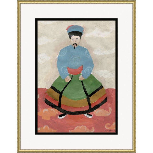 Emperor in Taupe By Dana Gibson, Framed Art Print For Sale