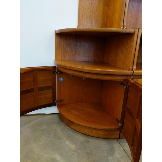 1960s Vintage Mid Century Modern Teak Sideboard / Hutch by Nathan For Sale - Image 5 of 10
