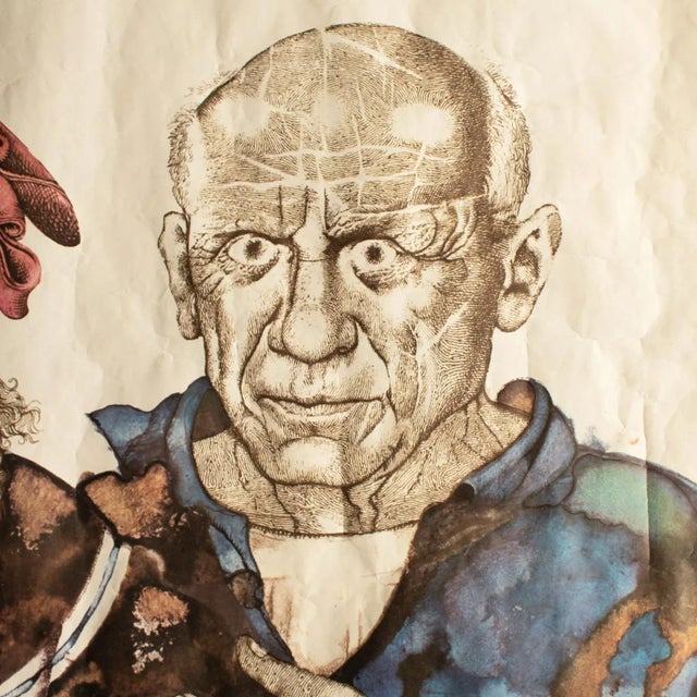 1968 "Cranach & Picasso" by Michael Mathias Prechtl, Original Poster For Sale In Dallas - Image 6 of 12