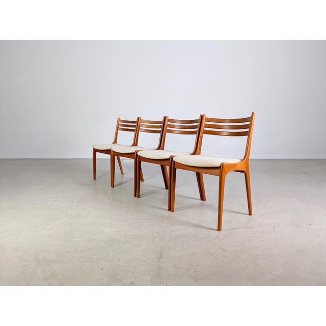 Mid-Century Danish Teak Chairs from KS Møbler, Set of 4 For Sale - Image 5 of 12