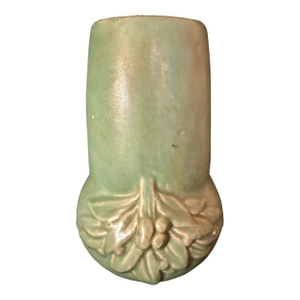 1930s McCoy Matte Green Stove Pipe Vase
