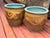 1930s Large Chinese Glazed Terracotta Earthenware Planter Set Decorated With Dragons Egg Pots For Sale - Image 5 of 18