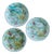 Antique French Barbotine Bird Plates, 1875, Set of 3 For Sale