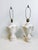 A great pair of Vintage white speckled conch shell lamps. What a great addition to you coastal home as is or paint a new...