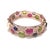 Late 20th Century Bochic “Capri” Vintage Ruby & Fancy Sapphire Bangle Set In 18K Gold & Silver For Sale - Image 5 of 12