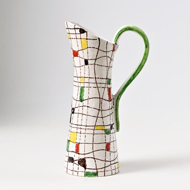 Mid-Century Mondrian Jug by Aldo Londi for Bitossi, 1960s For Sale - Image 10 of 10