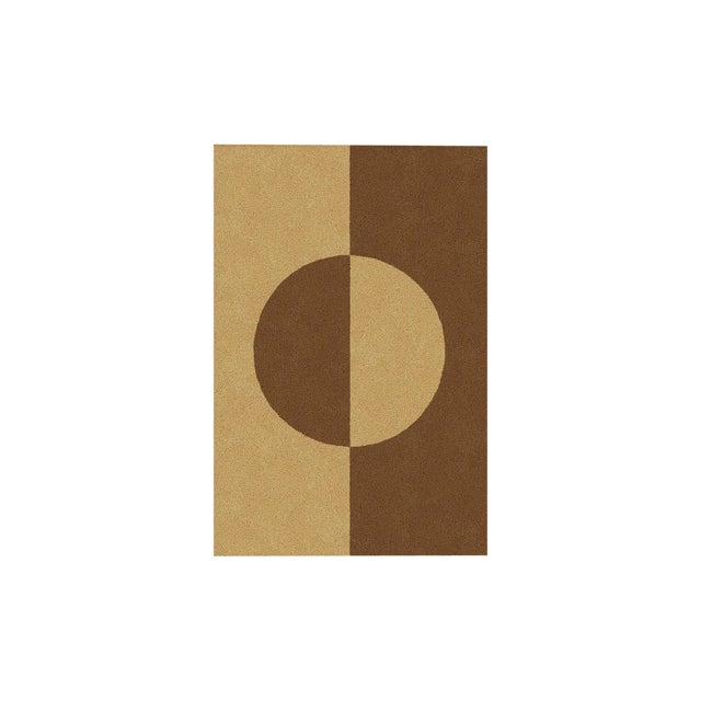 Natural/Brown Shape in Rug from Marqqa For Sale