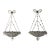 Italian Crystal Beaded Basket Mirrors Sconces, Circa 1920 Rare For Sale
