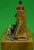 Austrian bronze w/ huntsman & hound w/ striker in tree trunk Sz: 4 1/2"H x 6"W x 3"D