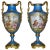 19th Century Sevre Urns Painted by e.f. Roger For Sale - Image 9 of 9