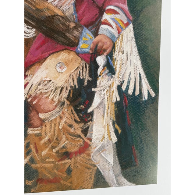 1988 Bonnie Conrad "Tradition Audition" Signed Numbered Native American Print For Sale - Image 4 of 6