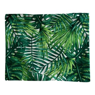 Palm Leaves 16" X 20" Pillow Cover Miami Washable For Sale