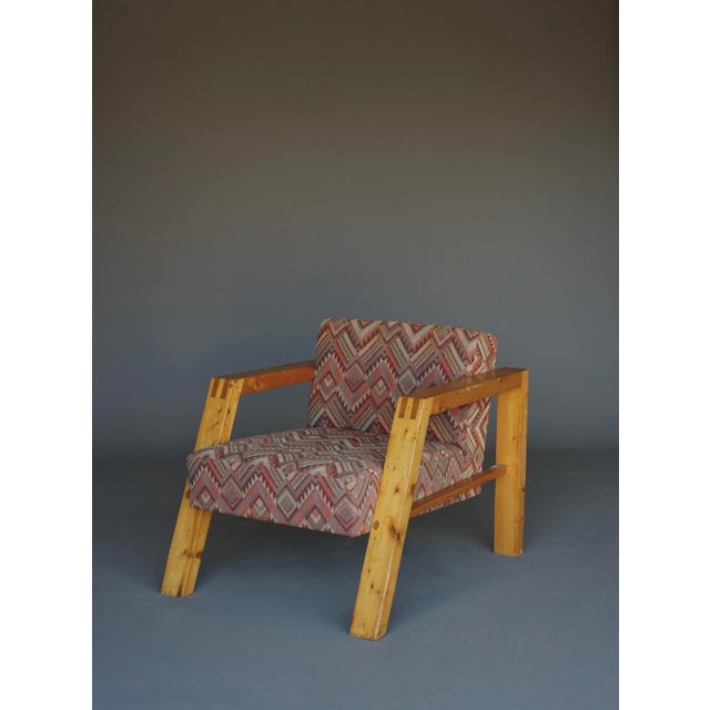 Dutch Pine Armchair, 1970s For Sale - Image 9 of 14
