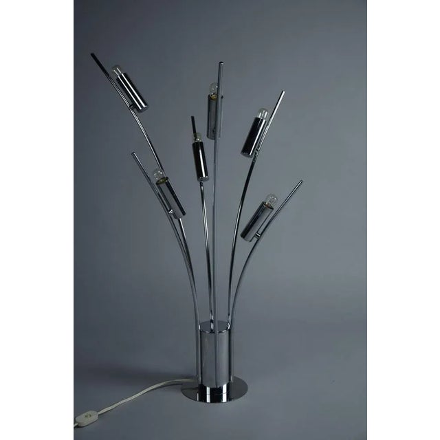 Italian Chrome Plated Table Lamp, 1960 For Sale - Image 12 of 12