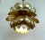 Mid Century Large Brass Lotus Pendant Light Chandelier by Feldman For Sale In Cincinnati - Image 6 of 11