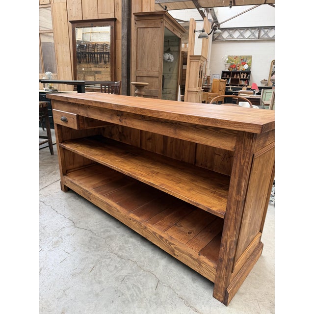 Fir Wood Counter, 1960s For Sale - Image 10 of 11