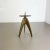 Brutalist German Sculptural Tripod Candleholder in Brass, 1970s For Sale - Image 3 of 16