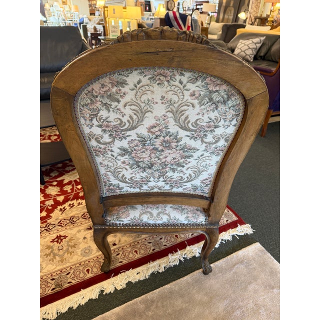 19th Century Floral Print Bergere Chair, 19th Century For Sale - Image 5 of 12