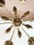Metal 1950s Shabby Chic White and Gold Washed Chandelier For Sale - Image 7 of 12