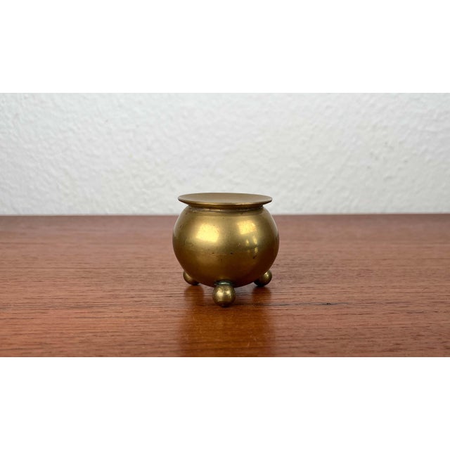 Mid-Century Modern Traditional Swedish Brass Candleholder, 1960s For Sale - Image 10 of 14