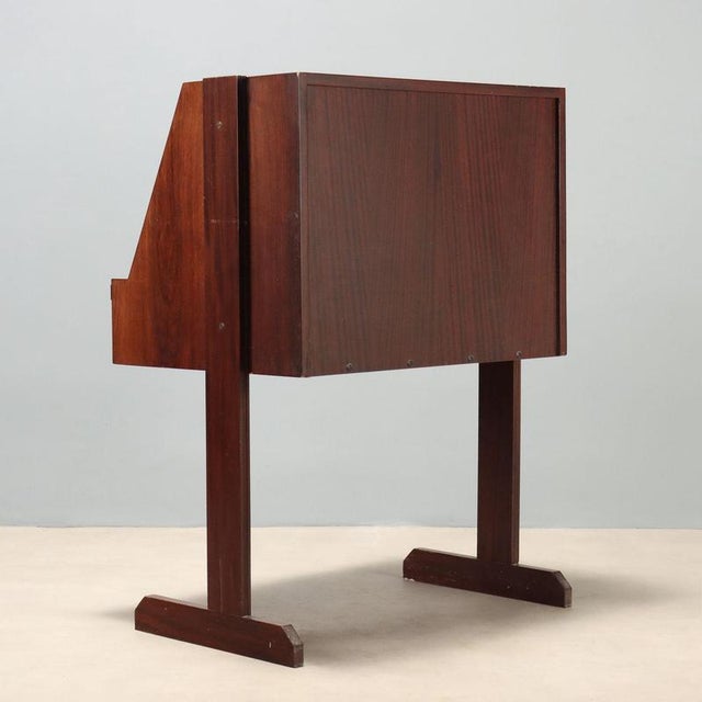 Tambour Roll-Top Desk, 1960s For Sale - Image 9 of 10