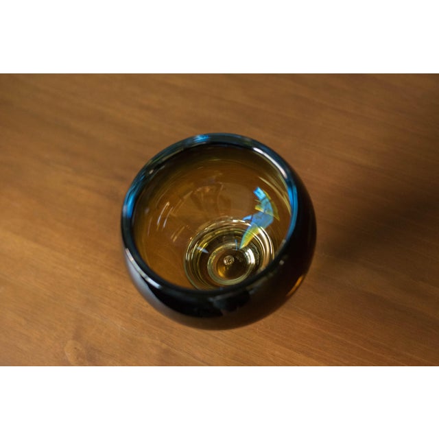 Glass Vintage Swedish Art Glass Bowl Vase by Vicke Lindstrand for Kosta Boda, 1960s For Sale - Image 7 of 9