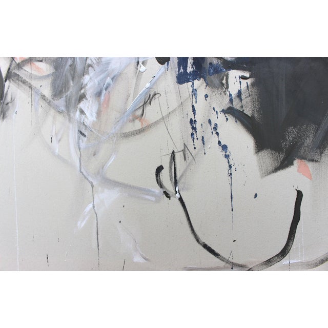 Contemporary Abstract Mixed Media on Raw Canvas "We're All Searching" by Daniela Schweinsberg For Sale - Image 10 of 12