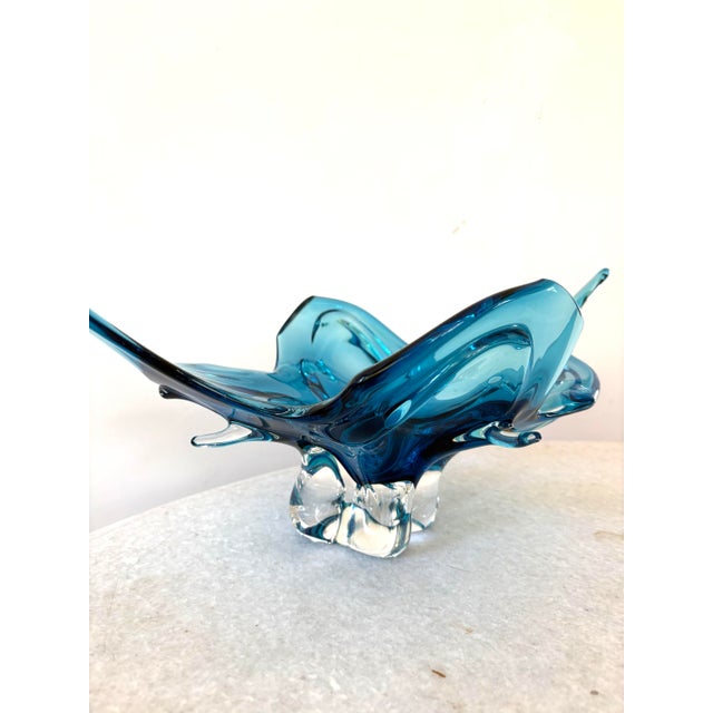 Mid 20th Century Vintage Marano Glass Centerpiece For Sale - Image 5 of 5