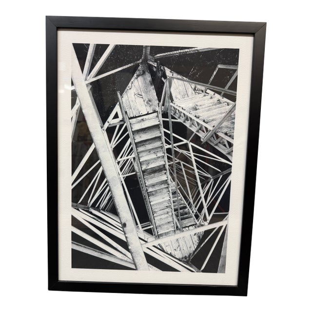 Framed Black & White Architectural Print For Sale