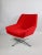 Red Red Swivel Chair attributed to Veb Metallwaren Naumburg, 1980s For Sale - Image 8 of 10