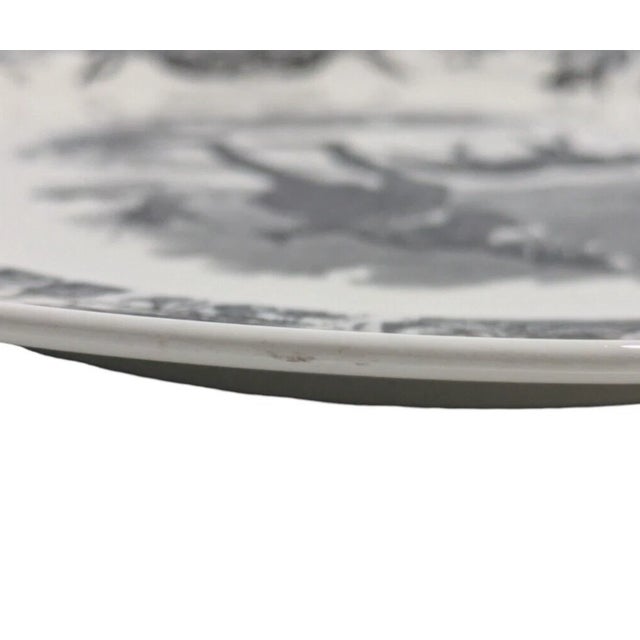 Mid 20th Century Villeroy & Boch La Chasse Le Retour Dinner Plate Discontinued Toile Hunting For Sale - Image 9 of 10