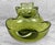 Mid 20th Century Mid 20th Century Mid-Century Avocado Green Pinched Glass Chip & Dip Serving Bowls For Sale - Image 5 of 10