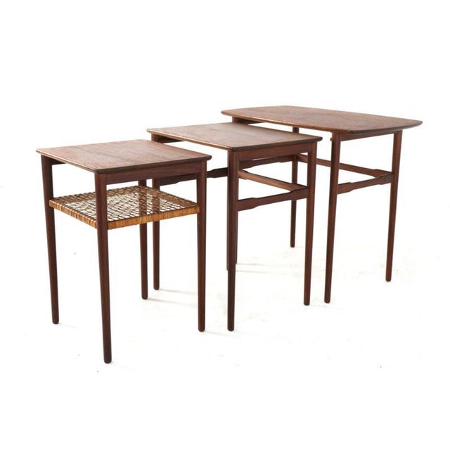 Minimalist Nesting Tables, Denmark, Set of 3 For Sale - Image 14 of 15