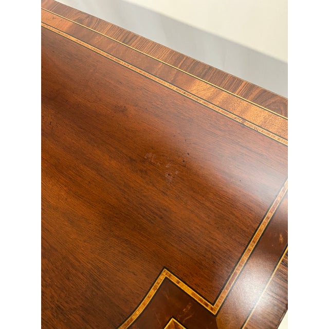 Late 20th Century Hickory Chair Federal Style Flame Mahogany & Inlaid Sideboard With Carved Paw Feet For Sale - Image 17 of 18