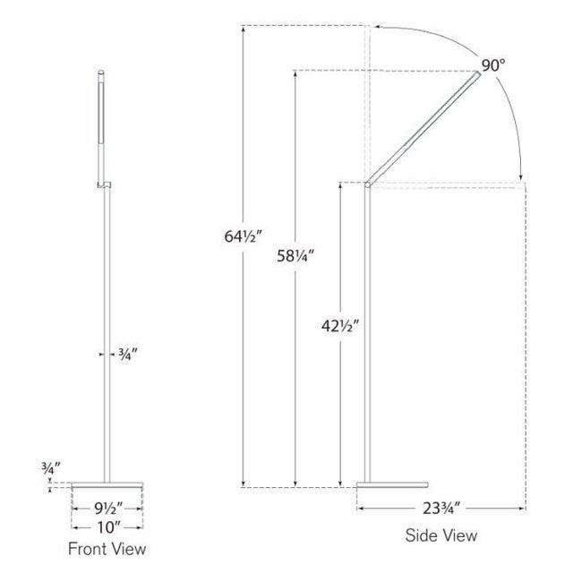 Visual Comfort Kelly Wearstler for Visual Comfort Signature Cona Large Articulating Floor Lamp in Polished Nickel For Sale - Image 4 of 4
