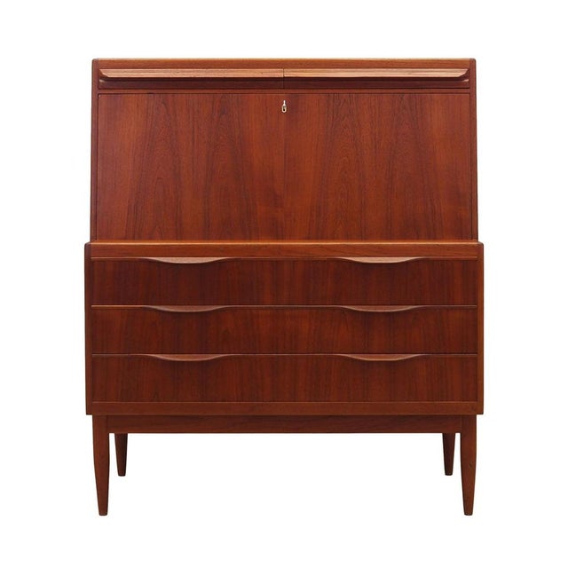 Vintage Danish Teak Secretaire by Erling Torvits for Klim Møbelfabrik, 1960s For Sale - Image 15 of 15